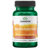 Swanson Ultra Benfotiamine - High Potency 160 mg - 60 Capsules
